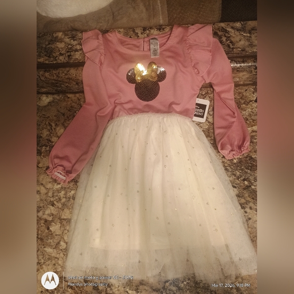 Disney Other - Disney Minnie mouse dress. Super cute top half is sequence Minnie mouse 6 Nwt